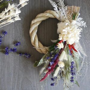 定番しめ縄飾り 2way スワッグ仕様 IZURU 冬のリース