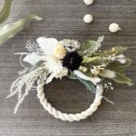 白いしめ縄リース IZURU お正月飾り ナチュラル